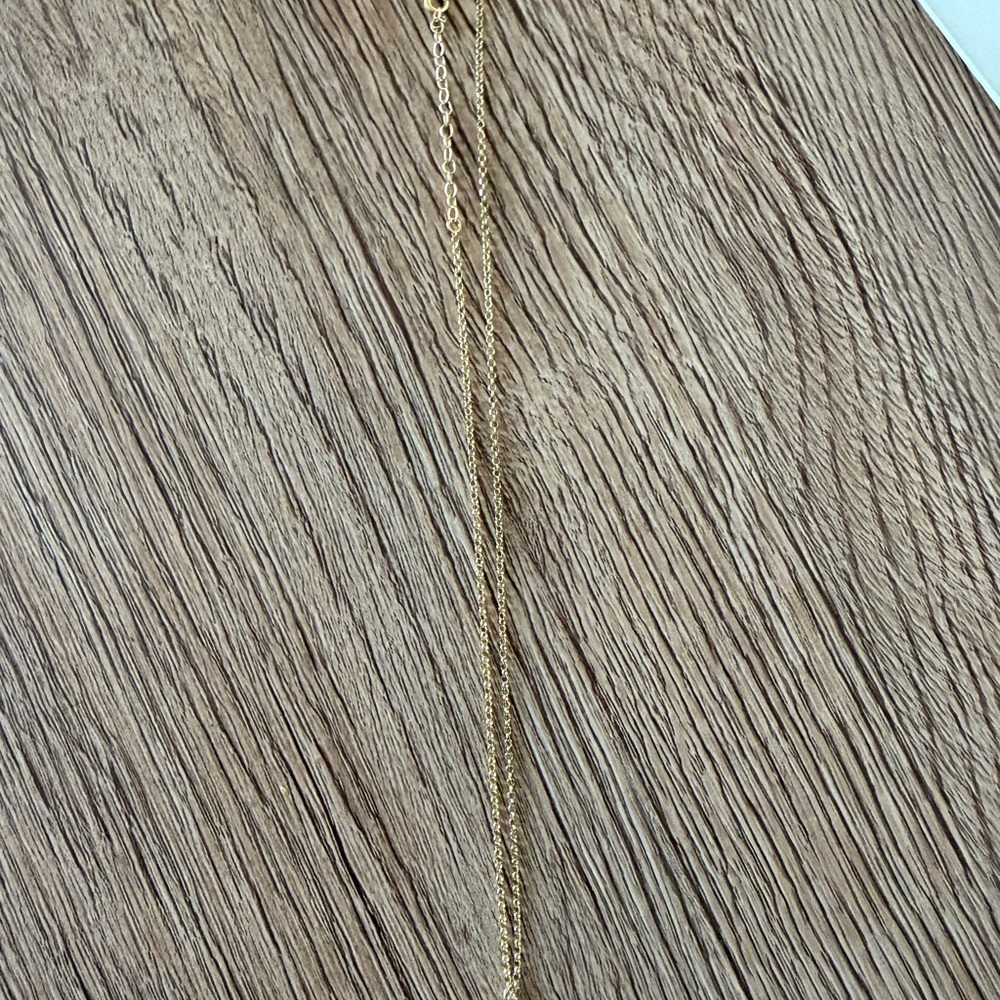 Italy Gold plated  Sterling Silver Clover Necklace
